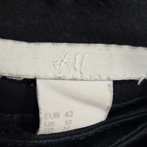 H&M Women's Black Pants Size 12 - Picture 2 of 7